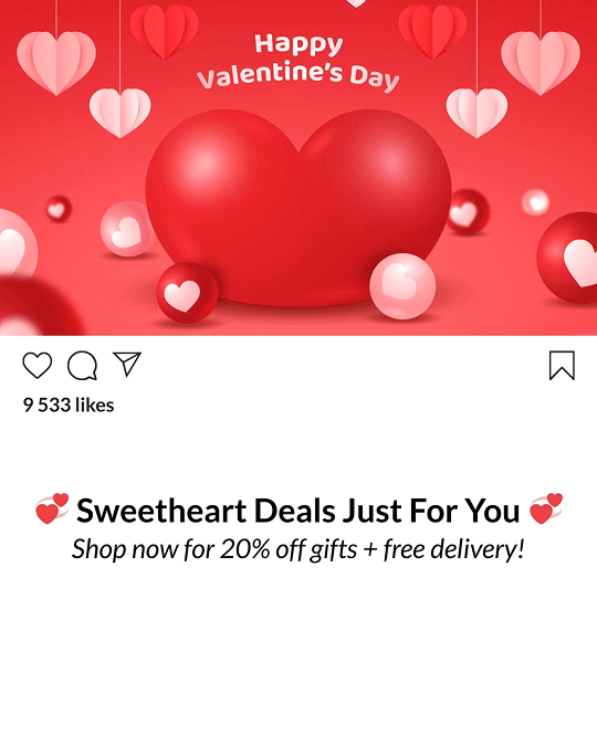 Valentine's Day video ad template 1