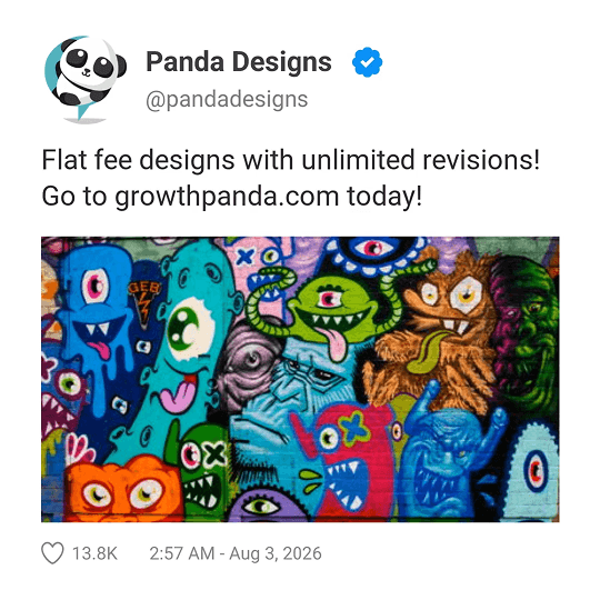 Video tweet preview with verified badge and embedded website link