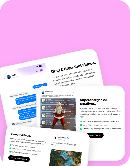 1000s of done-for-you video templates | Breakout Clips